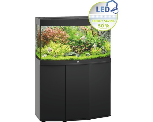 Ensemble d'aquariums Juwel Vision 180 LED SBX avec éclairage, filtre, chauffage et meuble bas noir