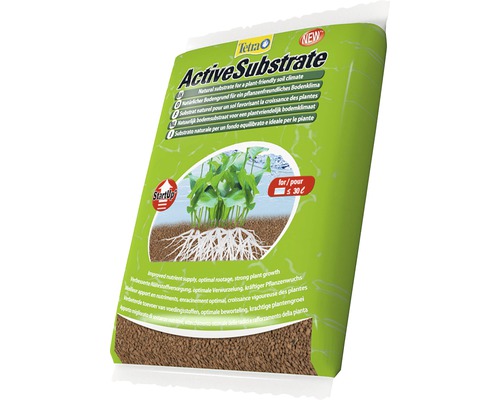 Tetra Active Substrate, substrat naturel pour un sol favorisant la croissance des plantes, en sac