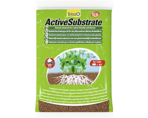 Tetra ActiveSubstrate pour un sol favorisant la croissance des plantes dans un emballage