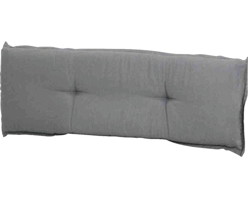 Galette d'assise pour banc Madison Panama 110 x 48 cm coton polyester gris-beige Coussin de palette gris avec boutons