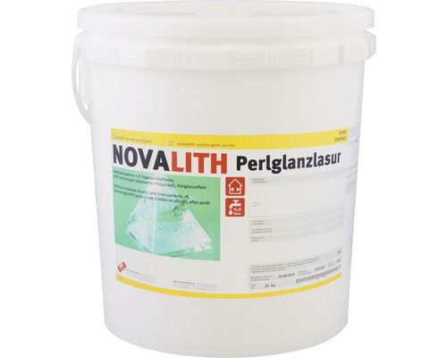 Peinture silicate KABE Novalith lasure perle brillante intérieur argent 20 kg