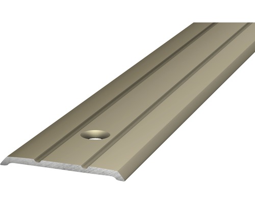 Profilé de finition alu perforé acier inoxydable mat 25x3x2700 mm
