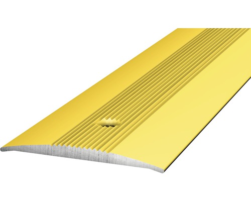 Prinz Übergangsprofil Alu gold gelocht 37 x 1000 mm Gelbes Übergangsprofil mit Schraublöchern