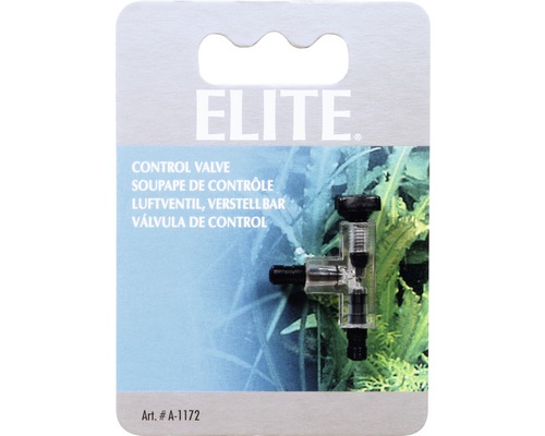 Endhahn Elite Plastik-2-Wege-Hahn regulierbar für Schläuche 4/6 mm-0