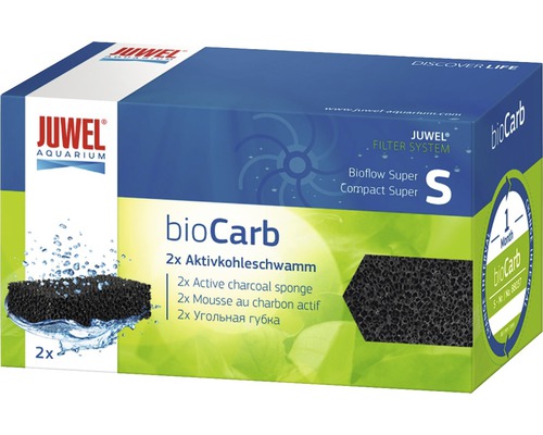 Cartouche charbon JUWEL Bioflow/Com bioCarb S 2 unités