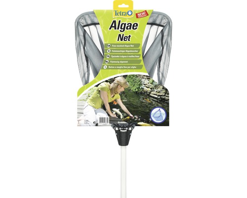 Tetra Pond épuisette pour bassin de jardin Net Algae avec tige télescopique Épuisette à algues à mailles fines Tetra pour l''élimination des algues
