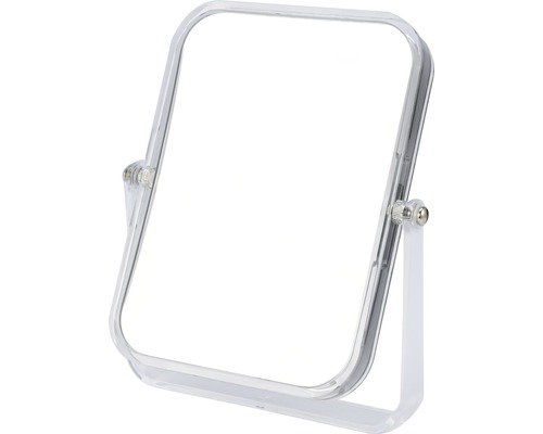 Miroir de maquillage form&style sur pied pliant agrandissement 3 fois cadre transparent Miroir de maquillage carré avec cadre réglable
