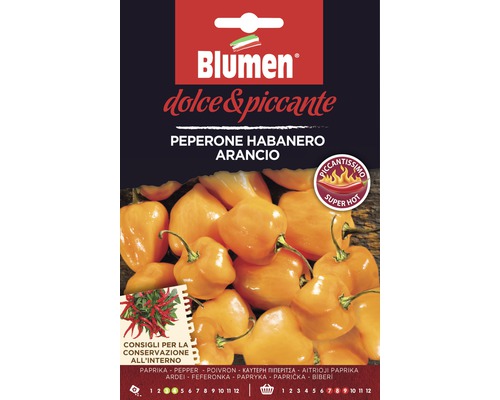 Peperoni Habanero Ornage Gemüsesamen Samen Mauser