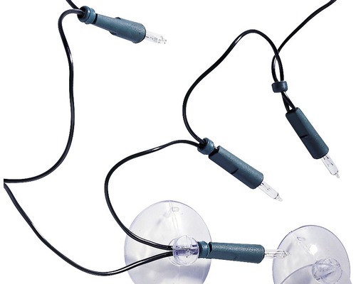 Guirlande lumineuse avec ventouses pour décoration de fenêtre