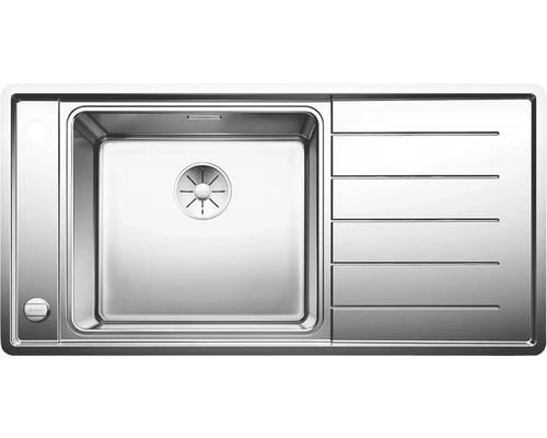 Évier Blanco ANDANO XL 6 S-IF lxp 1000x500 mm acier inoxydable satiné 523000 Évier en acier inoxydable avec égouttoir