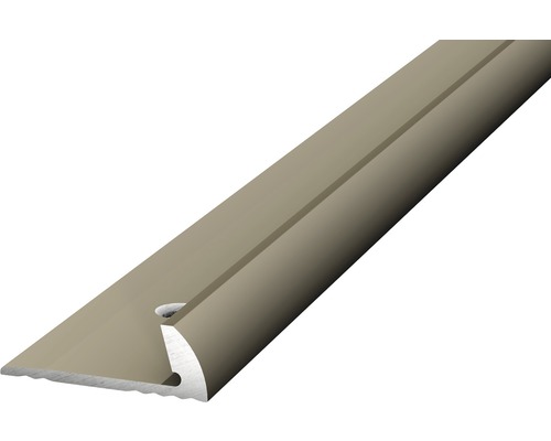 Profilé de finition alu pour PVC acier inoxydable mat 5x6x2500 mm