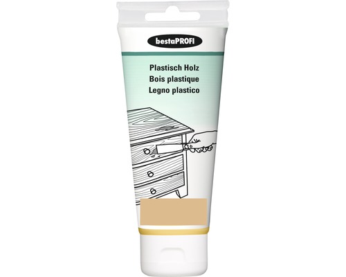 Mastic de réparation pour bois BESTAPROFI, plastique, 100 ml Tube de mastic à bois plastique