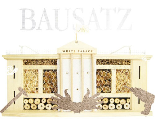 Insektenhotel-Bausatz Weißer Palast 58x12x30 cm