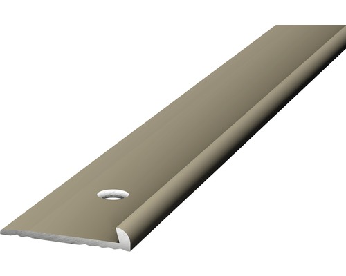 Profilé de finition alu pour PVC acier inoxydable mat 2x3x2500 mm