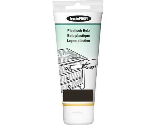 BESTAPROFI Holz Reparaturspachtel plastisch 100 ml Besta Profi Plastisches Holz zum Ausbessern von Holzoberflächen
