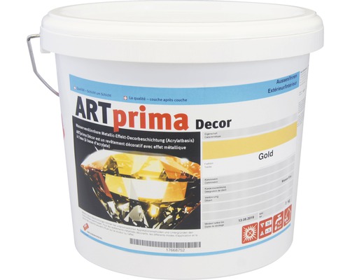 Eimer Artprima Decor Gold Effektfarbe für Innen und Aussen
