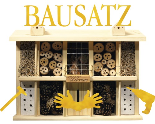 Insektenhotel-Bausatz Landsitz Superior 47x12.5x34 cm