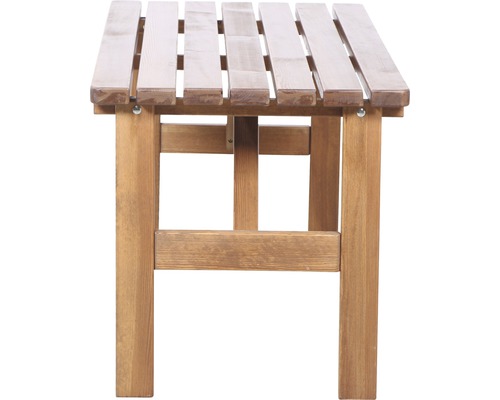 Kleiner Beistelltisch aus Holz mit Lattenrost