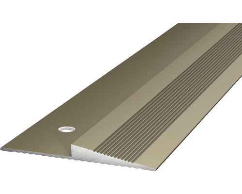Profilé de rampe alu pour PVC acier inoxydable mat 3x5x2500 mm