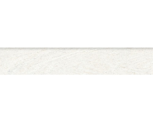 Carrelage pour plinthe Sahara blanc 8x45 cm