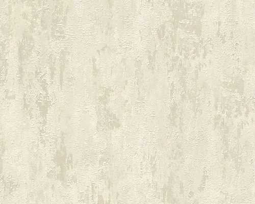 Papier peint intissé 32651-4 II Decoro aspect métal beige/crème Papier peint avec structure d''enduit pour l''intérieur