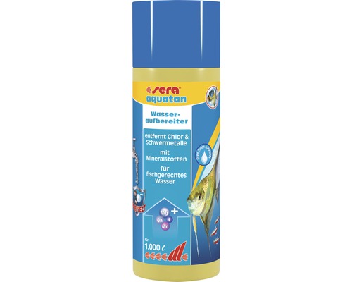 Traitement d'eau sera aquatan 250 ml, enlève le chlore et les métaux lourds, pour 1.000 l