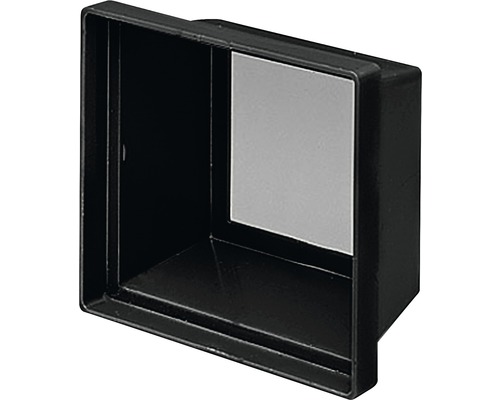 Schwarzer Briefkasten Einwurf