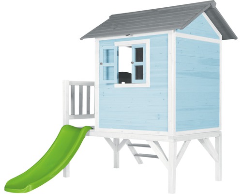 Cabane de jeu en bois avec toboggan pour le jardin