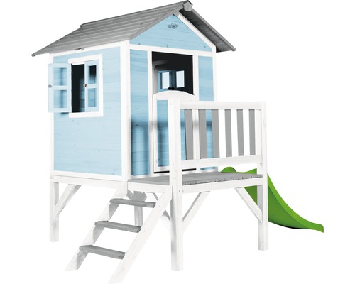 Cabane de jeux avec toboggan et échelle pour le jardin