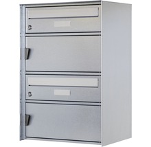 Boîte aux lettres avec quatre compartiments pour immeuble d''habitation