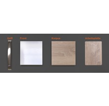 Musterpaket Küchenzeile VALERO 190 x 170 x 70 mm Musterpaket Küchenzeile VALERO 190 x 170 x 70 mm