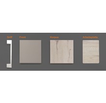 Musterpaket Küchenzeile RIVA 190 x 170 x 70 mm