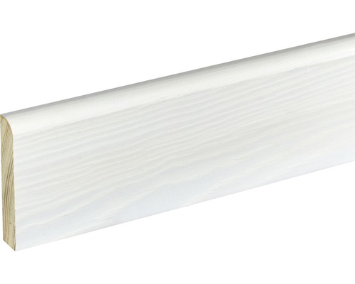 Plinthe SF379/S0702 Konsta épicéa laqué 13x70x2700 mm Plinthe en bois laqué blanc