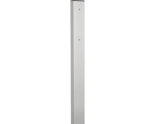 Huber Support latéral pour 1 boîte aux lettres aluminium anodisé 40x80x1500 mm Support de boîte aux lettres rectangulaire en métal avec fixations