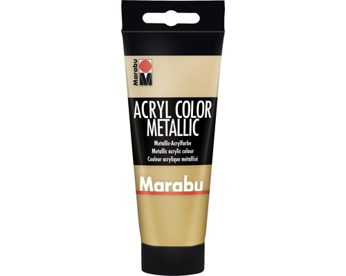 Peinture acrylique Marabu Acryl Color or 084 100 ml Tube de peinture acrylique métallisée de Marabu