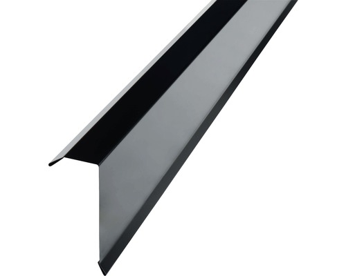Angle pour tôle trapézoïdale H12 jet black longueur : 2 m