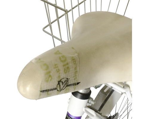 Selle de vélo avec ruban d''étanchéité appliqué