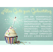 Postkarte Geburtstag Cupcake 10,5x14,8 cm