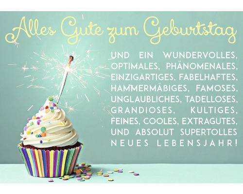 Postkarte Geburtstag Cupcake 10,5x14,8 cm