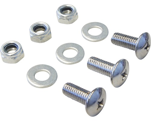 Schrauben, Muttern und Unterlegscheiben aus Metall