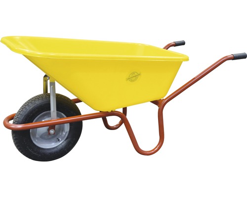 CAPITO Gartenschubkarre GARTEN 100 Liter PP, gelbe Tiefmulde, Lufträder mit Rillenprofil und Stahlfelgen inkl. Kunststoffgriffe CAPITO Gartenschubkarre GARTEN 100 Liter PP, gelbe Tiefmulde, Lufträder mit Rillenprofil und Stahlfelgen inkl. Kunststoffgriffe