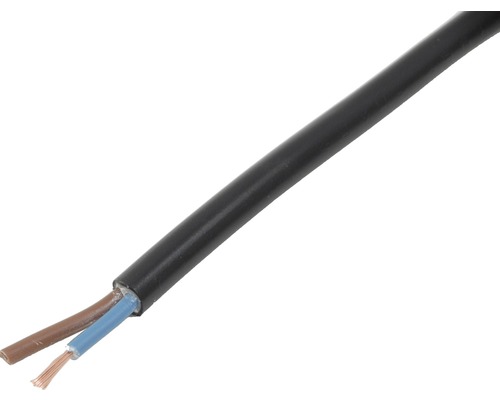 Câble d'appareillage TLDR 2x0,75 mm2 noir Eca (au mètre)