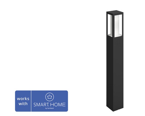 Philips hue LED Wegeleuchte Impress White & Color Ambiance 8W- Kompatibel mit SMART HOME by hornbach