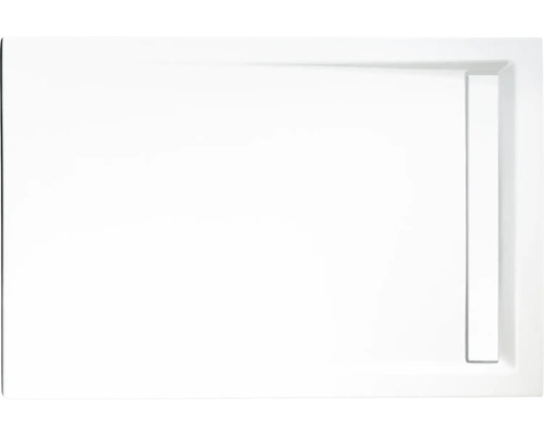 Kit complet receveur de douche SCHULTE Extra-flach 100 x 100 x 2.5 cm blanc alpin lisse D202057 04 44