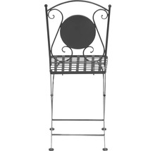 Support à plantes décoratif en métal avec dossier rond