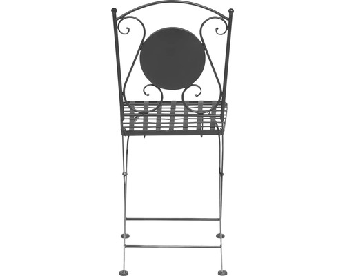 Support à plantes décoratif en métal avec dossier rond