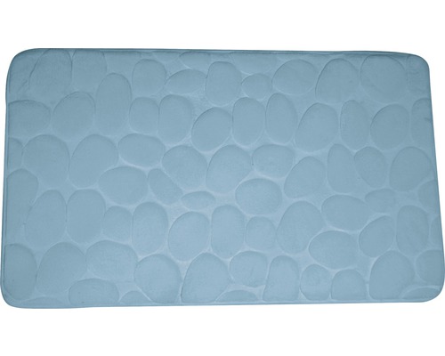 Tapis de bain Caillou bleu clair 50x80 cm