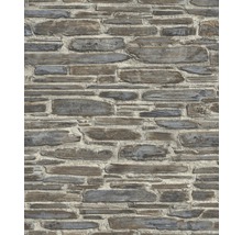 Nahaufnahme einer Wand mit Steinoptik