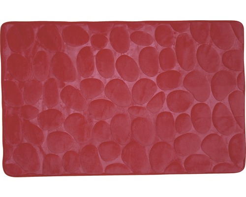 Tapis de bain Caillou rouge 50x80 cm
