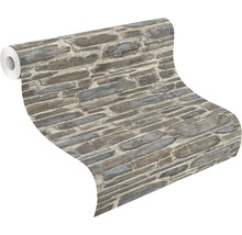 Tapetenrolle mit Steinmauer-Motiv